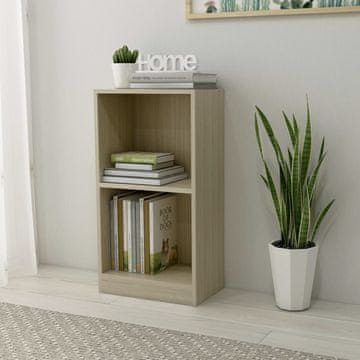 Vidaxl Biblioteka Sonoma hrast 40 x 24 x 75 cm iverica