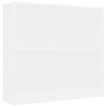 Vidaxl Polica za knjige bijela 80x24x75 cm izrađeno drvo