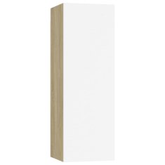 Vidaxl TV ormarić bijeli i hrast 30,5 x 30 x 90 cm konstruirano drvo