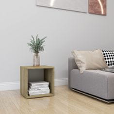 Vidaxl TV ormarić bijeli i boja hrasta 37x35x37 cm konstruirano drvo