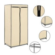 Vidaxl 282439 Wardrobe Cream 75x50x160 cm