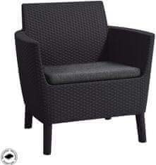 Allibert set vrtnog namještaja Salemo, grafitno siva