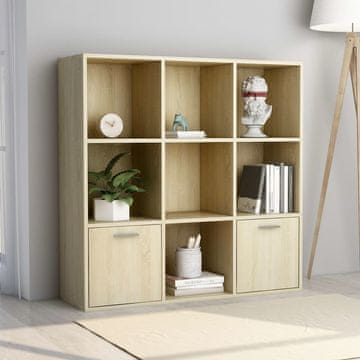 Vidaxl Biblioteka Sonoma hrast 98 x 30 x 98 cm iverica