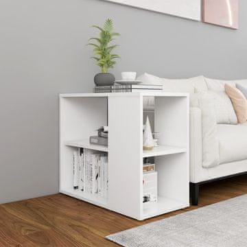 Vidaxl Bočni ormarić bijeli 60x30x50 cm materijal na bazi drveta