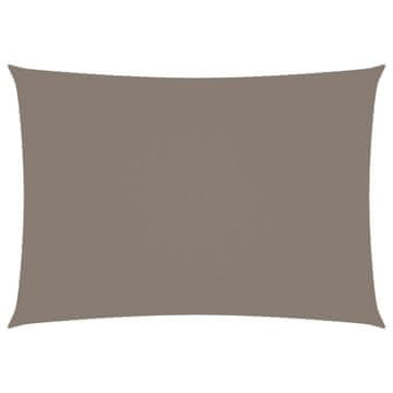 Vidaxl Jedro protiv sunca od tkanine pravokutno 3 x 4 m smeđe-sivo