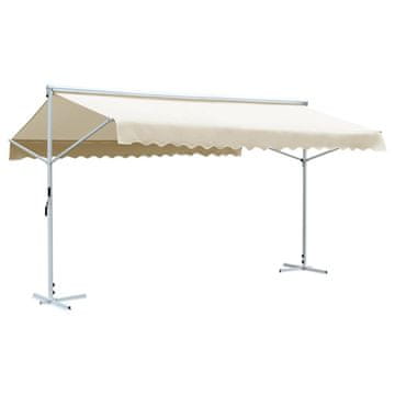 Vidaxl Samostojeća tenda 600 x 300 cm krem
