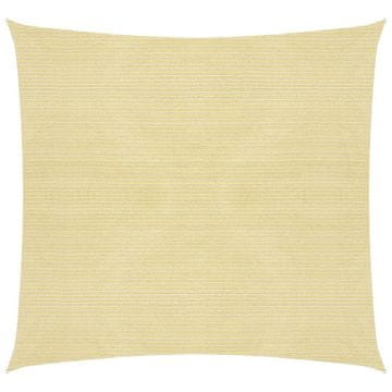 Vidaxl Jedro za zaštitu od sunca 160 g/m² bež 2,5 x 2,5 m HDPE