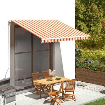 Vidaxl Zamjenska tkanina za tendu žuta/narančasta 3,5 x 2,5 m