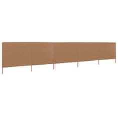 Vidaxl Zaštitna tkanina s 5 krila 600x160 cm, smeđa
