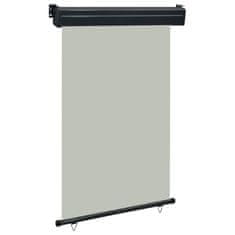 Vidaxl Bočna tenda za balkon 120 x 250 cm siva