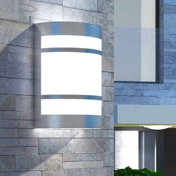 Vidaxl Vanjska zidna lampa od nehrđajućeg čelika