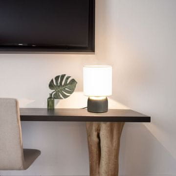 Vidaxl Stolne lampe, 2 kom., Na dodir, Bijele, E14