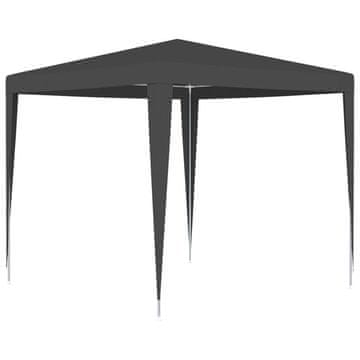 Vidaxl Šator za zabave, 2,5 x 2,5 m, antracit, 90 g/m²