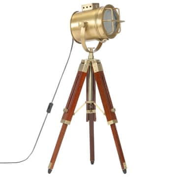 Vidaxl Podna lampa s tronožcem od masivnog drva manga 69 cm
