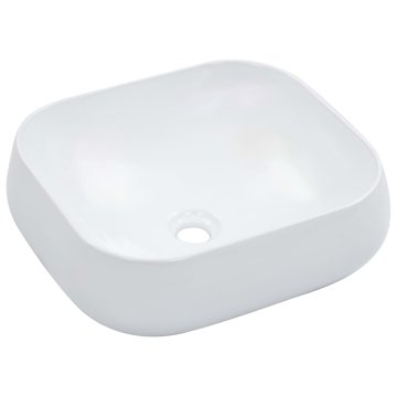 Vidaxl Umivaonik, 44,5 x 39,5 x 14,5 cm, Keramika, Bijela