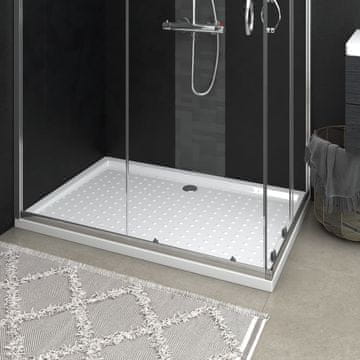 Vidaxl Tuš kada s nosačima bijela 80x120x4 cm ABS