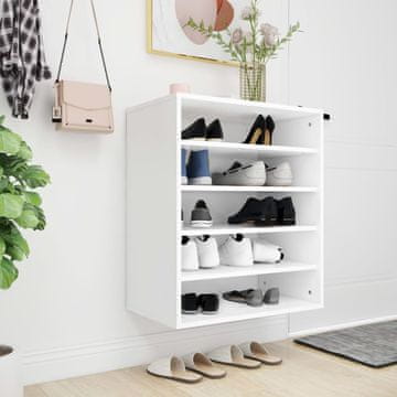Vidaxl Ormarić za cipele Bijeli 60x35x70 cm Materijal na bazi drveta