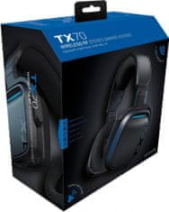 Gioteck TX70S bežične gaming slušalice za PS4/PS5/PC/Xbox, crne