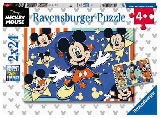 Ravensburger Disney: Mickey miš, 2 x 24 komada