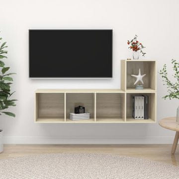 Vidaxl 2-dijelni TV set ormarića, Sonoma hrast, iverica
