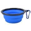 Mersjo Silikonska zdjelica za pse, sklopiva, za putovanja, plava