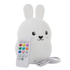 Severno Silikonska noćna lampica za djecu sa zec LED USB + daljinski upravljač
