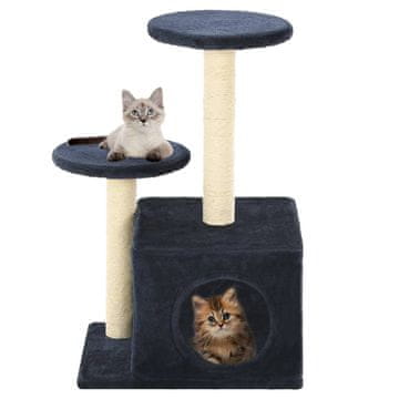 Vidaxl Grebalica za mačke sa sisal stupićima, 60 cm, tamnoplava