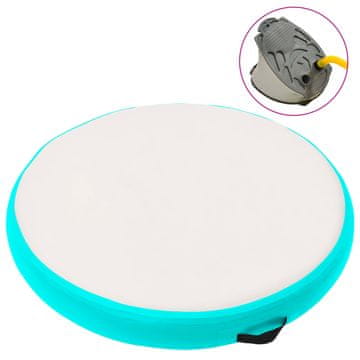 Vidaxl Gimnastička prostirka na napuhavanje 100x100x20 cm PVC zelena