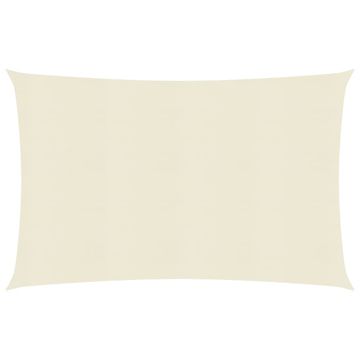 Vidaxl Jedro za zaštitu od sunca 160 g/m² krem 5 x 6 m HDPE