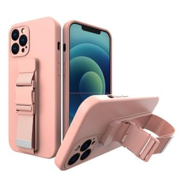 HURTEL Hurtel Rope Case gel futrola s lančićem za Samsung Galaxy S21+ 5G - roza