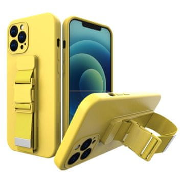 HURTEL Hurtel Rope Case gel futrola s lančićem za Samsung Galaxy S21 5G - žuta