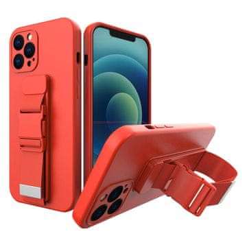 HURTEL Hurtel Rope Case gel futrola s lančićem za Samsung Galaxy S21+ 5G - crvena