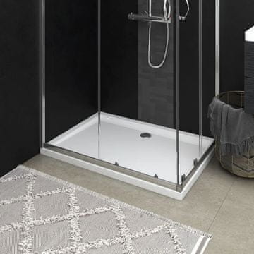 Vidaxl Pravokutna tuš kada ABS bijela 70x100 cm
