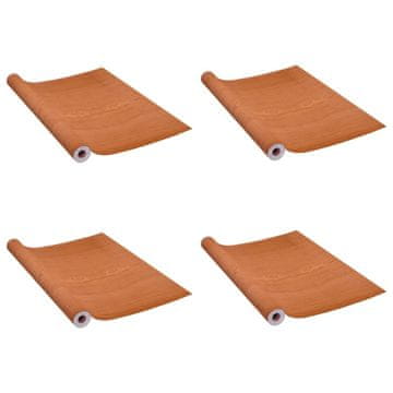 Vidaxl Samoljepljive folije za namještaj 2 kom smeđe 500 x 90 cm PVC