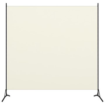 Vidaxl Pregrada za sobu s 1 panelom, krem, 175 x 180 cm
