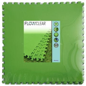 Vidaxl Flowclear podne obloge 9 kom zelene 5,47 m²