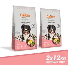 Calibra Premium Line Junior Large hrana za pseće štence velikih pasmina, 2 x 12 kg