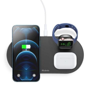Mcdodo Mcdodo stacija za punjenje indukcijski punjač 3u1 za iphone airpods watch 15w