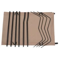 Vidaxl Kreveti za kampiranje 2kom 180x60x19cm tkanina/čelik smeđe-sivi