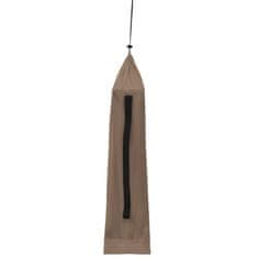 Vidaxl Krevet za kampiranje 180x60x19 cm tkanina i čelik smeđe-sivi