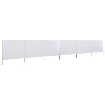 Vidaxl Platnena zavjesa sa 6 krila 800 x 80 cm bijela