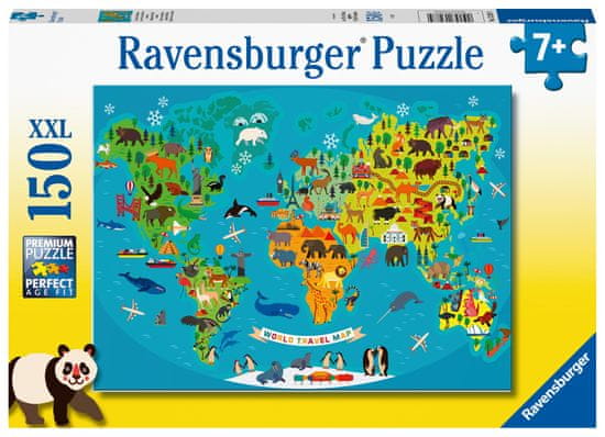 Ravensburger Ravensburger Slagalica Karta životinjskog svijeta (150 komada)