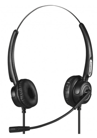 Sandberg slušalice, RJ9/11, stereo, USB, mikrofon (126-30)