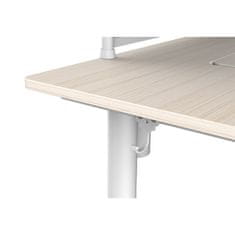 Emka Low radni stol, smeđa/bijela/plava