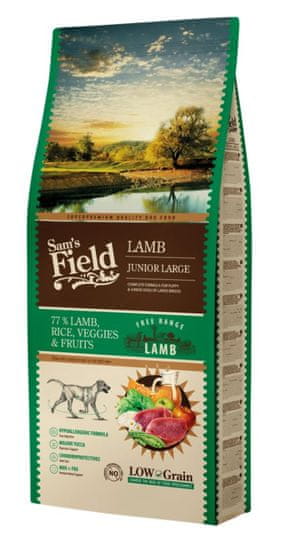 Sam's Field Large Junior hrana za pse, janjetina, 13 kg