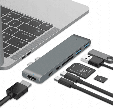 CO2 Adapter Hub Usb-C Usb Thunderbolt Hdmi 4K Za Macbook Pro Air