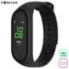 Forever FitBand SB-50 pametna narukvica, Bluetooth 5.0, aplikacija, vodootporna IP65, crna