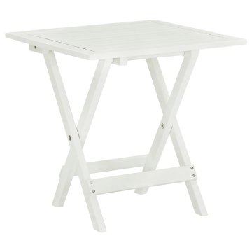 Vidaxl Bistro stolić bijeli 46x46x47 cm masivno drvo akacije