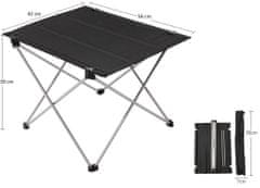 Entrek PFC-016 sklopivi stol za kampiranje, aluminij, crni