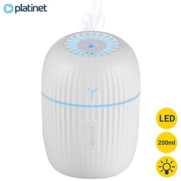 Platinet Hazy PHMAH ovlaživač zraka + LED rasvjeta, timer, bijela
